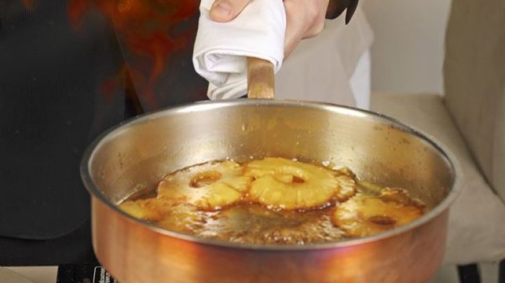 Recipe of The Month – Pineapple Flambé with Rum Sauce