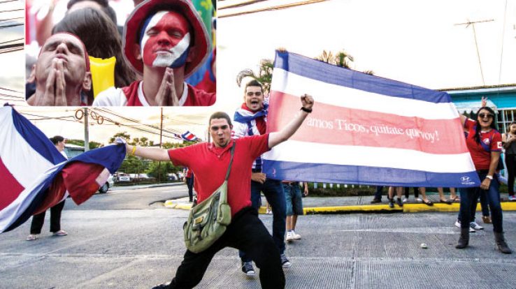 Costa Rica Soccer Fans on Fire