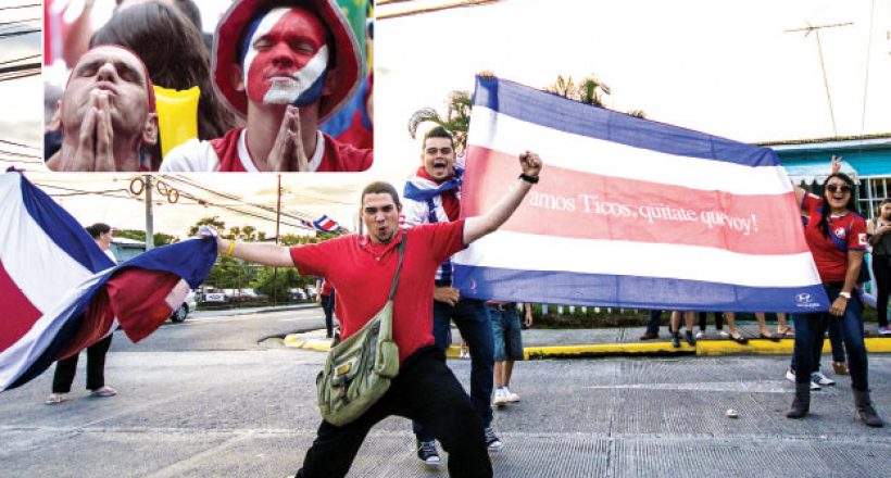 Costa Rica Soccer Fans on Fire