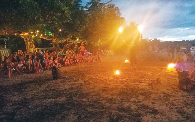 fire show tamarindo sunset costa rica