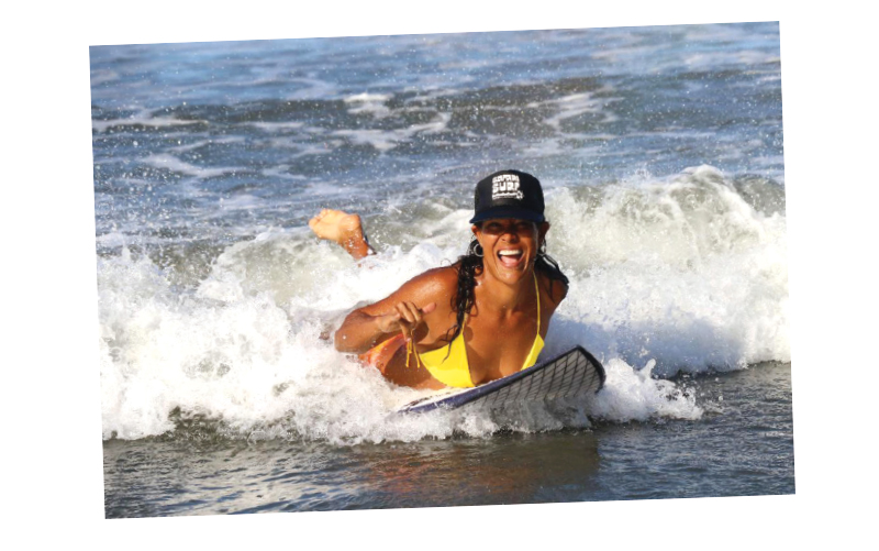 woman's surf champion andrea diaz tamarindo costa rica