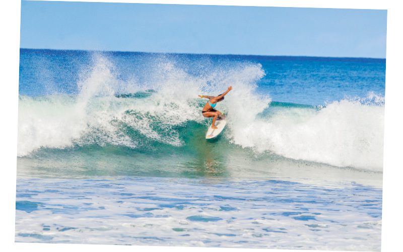 woman surfer tamarindo costa rica