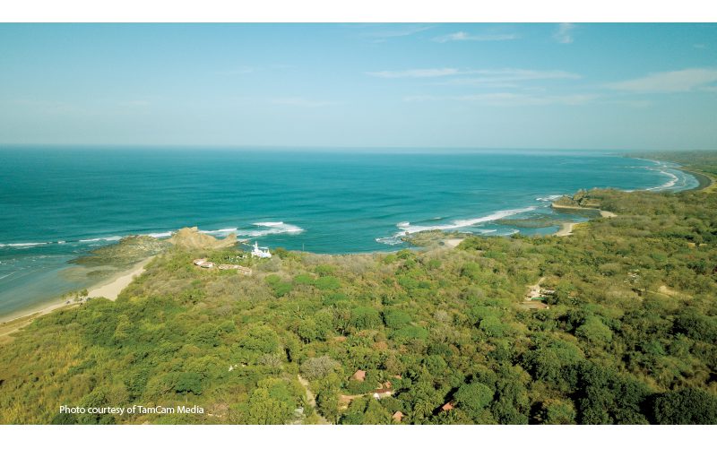 aerial view of nosara costa rica