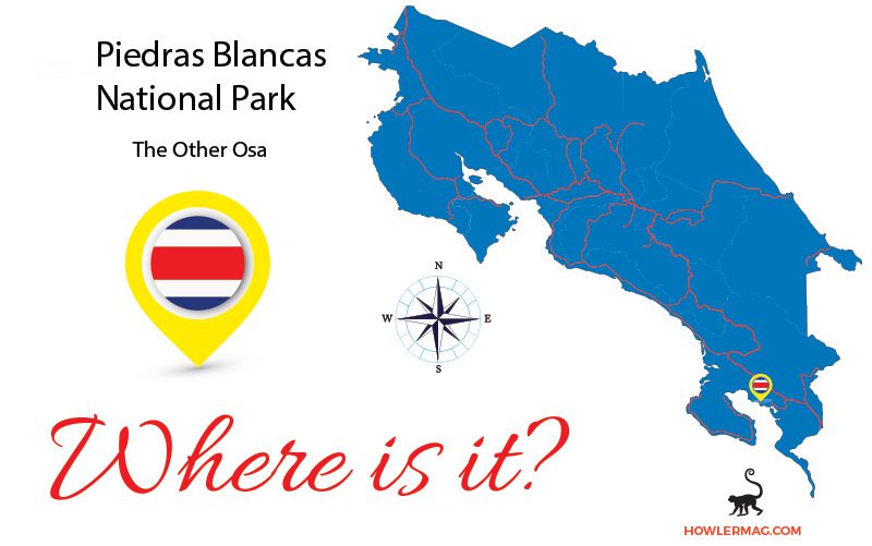 מפת הפארק הלאומי קוסטה ריקה פידרס בלאנקאס