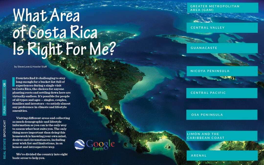 Considering the Regions of Costa Rica
