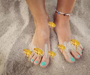 Sand Fleas biting your feet and ankles