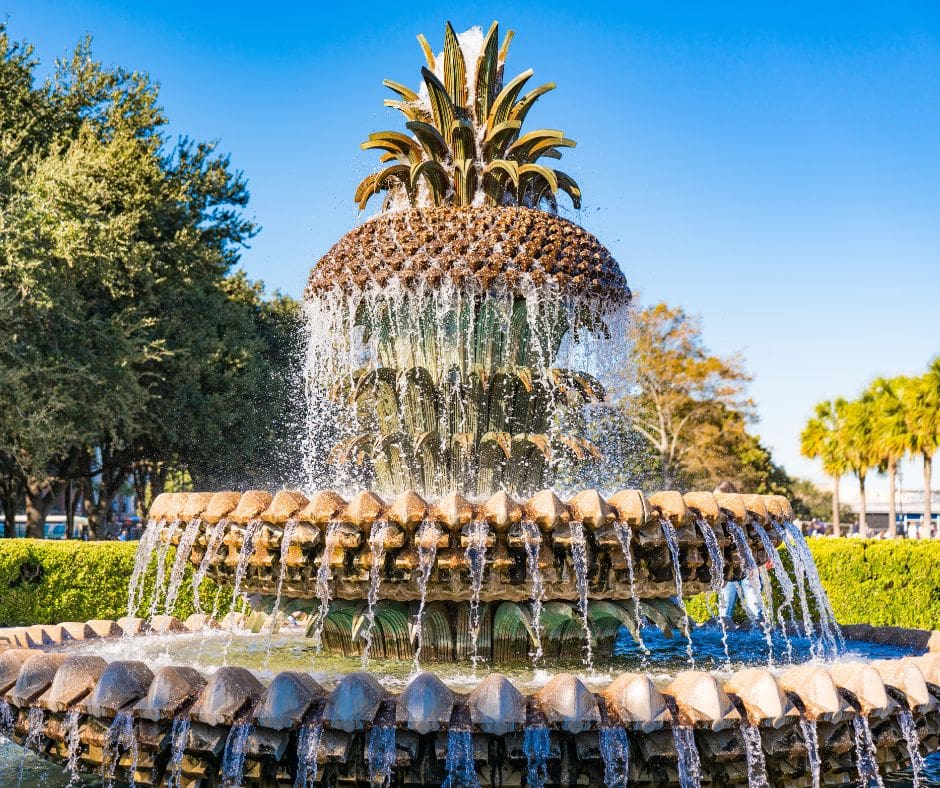 Pineapple fountain
