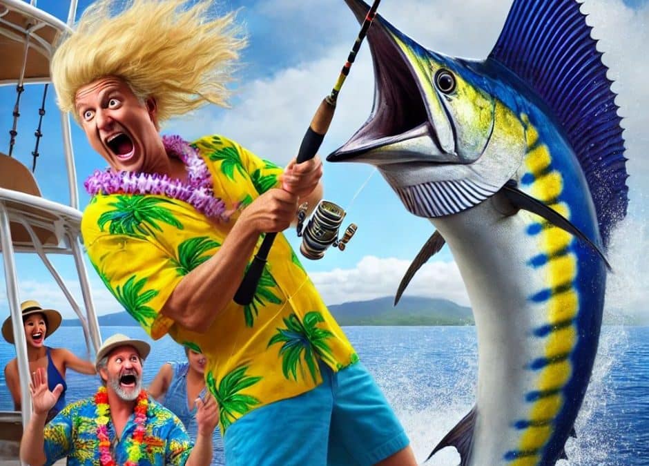 Reeling in the Laughter: Bob’s Big Marlin Adventure with ‘Wishing I Was Fishing Adventures
