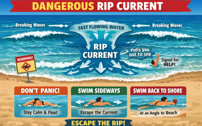 Caution Rip Current WARNINGS  for Costa Rica Beaches