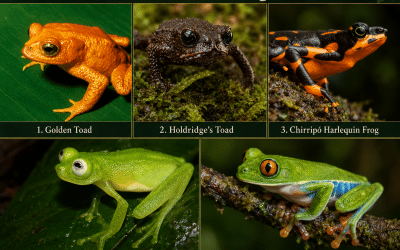 Costa Rica’s  Reptiles, Lizards, Snakes, Frogs and Toads Found Nowhere Else