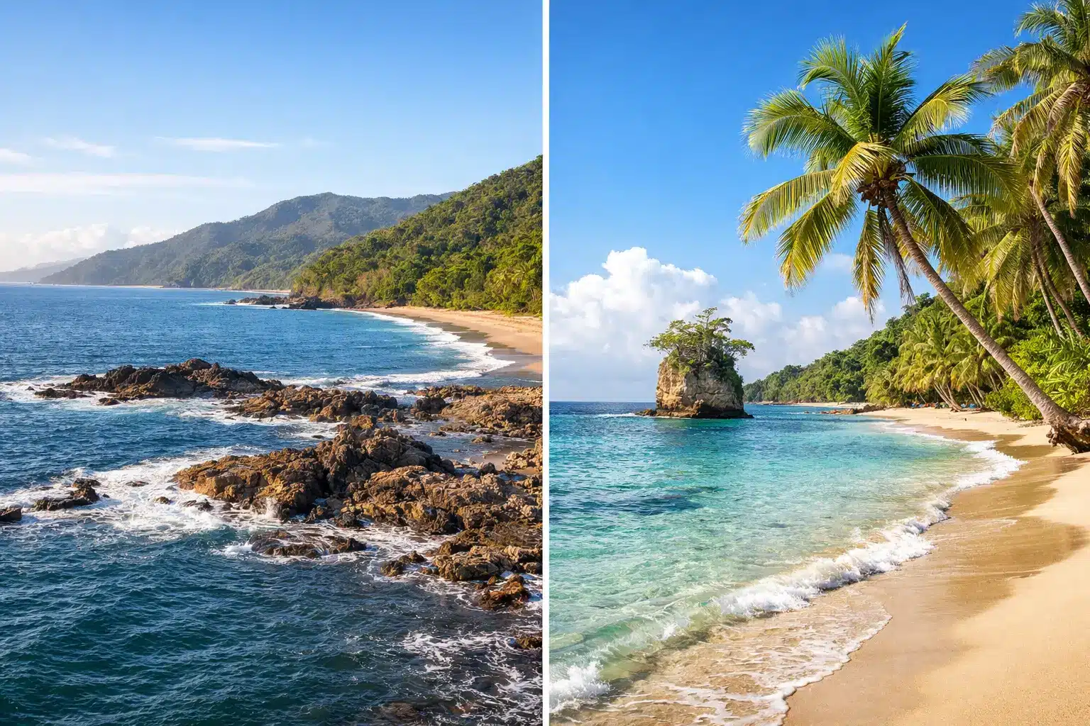 Pacific Coast vs Caribbean Coast Costa Rica