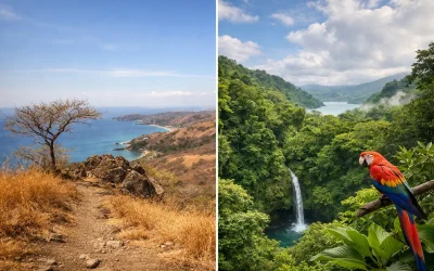 Costa Rica Dry Season Versus Green Season